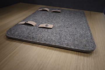 Poduszka na siedzisko Nostalgi 33x40 cm - Szara naturalna wełna - Essem Design