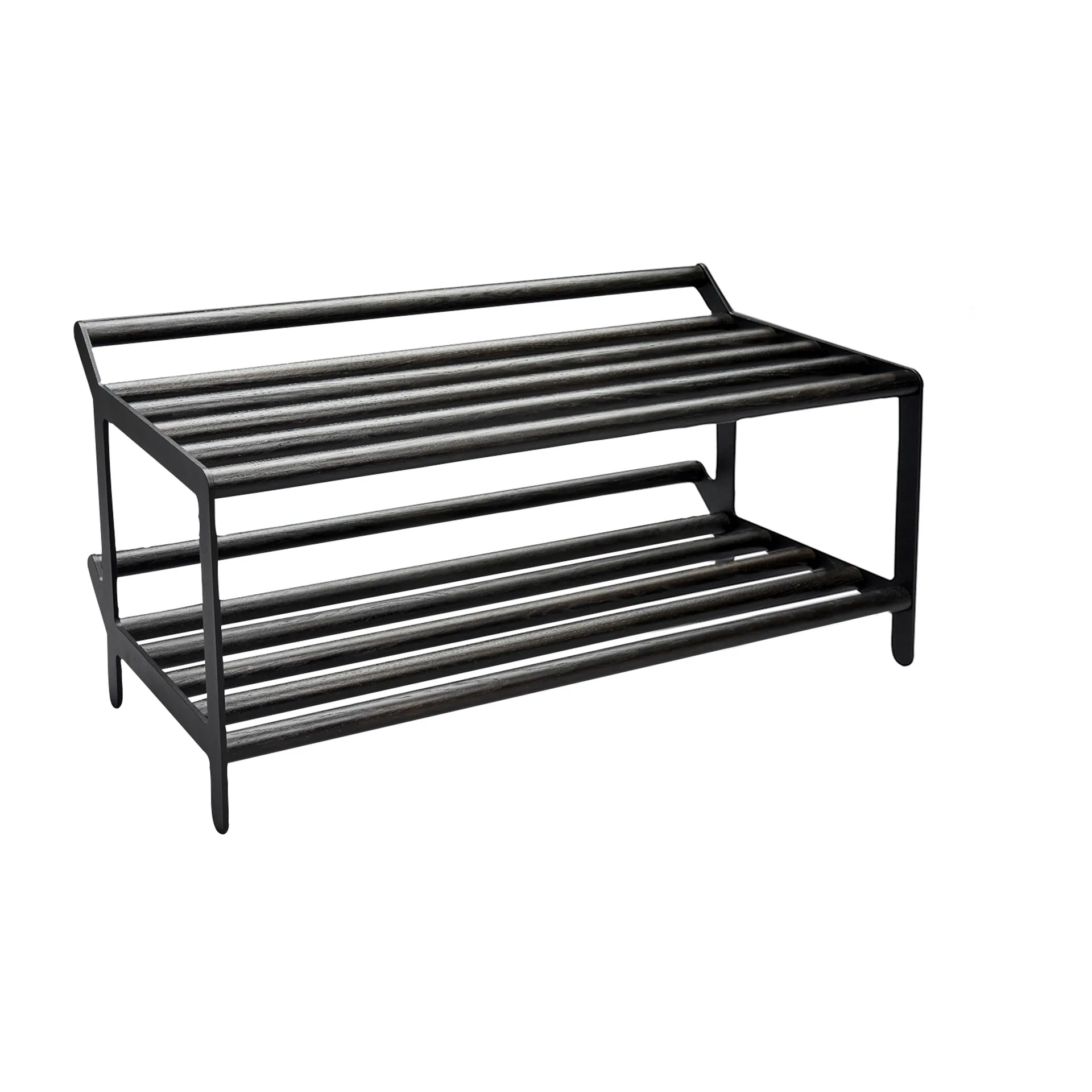 Tamburin półka na buty 60 cm, Dąb barwiony na czarno Essem Design