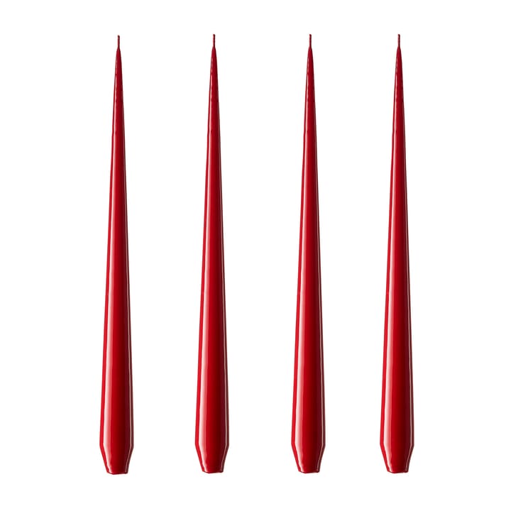 ester &amp; erik świeca 32 cm 4-pack dark red - lakierowany - ester & erik