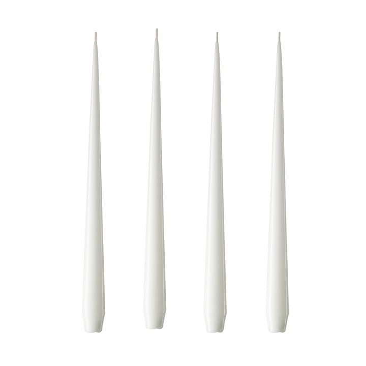 ester & erik świeca 32 cm 4-pack pure white - lakierowany - Ester & erik
