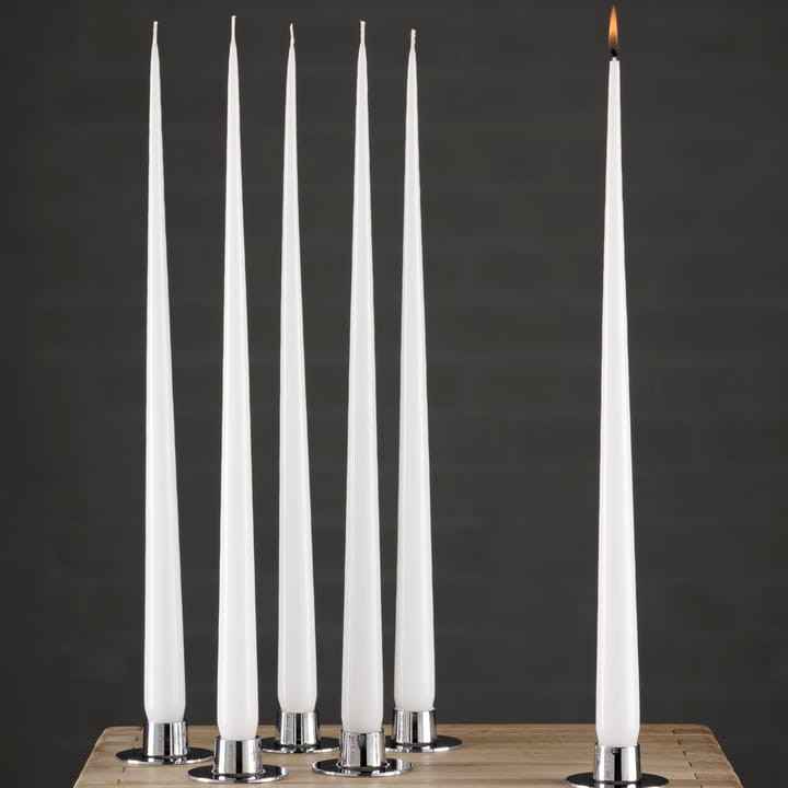 ester & erik świeca 32 cm 4-pack pure white, lakierowany ester & erik