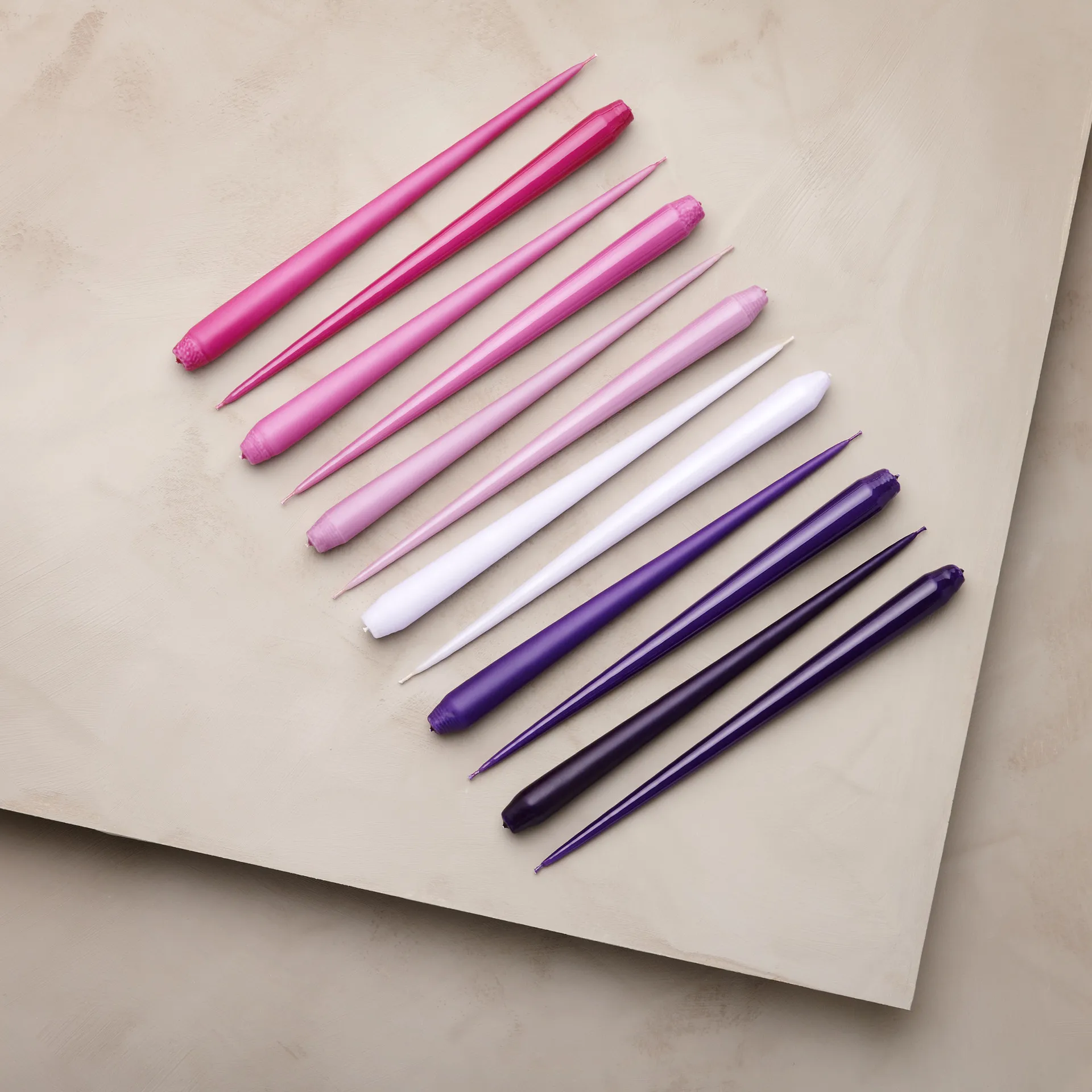 ester & erik świeca 4-pack matowy, Airy violet 12, 32 cm ester & erik