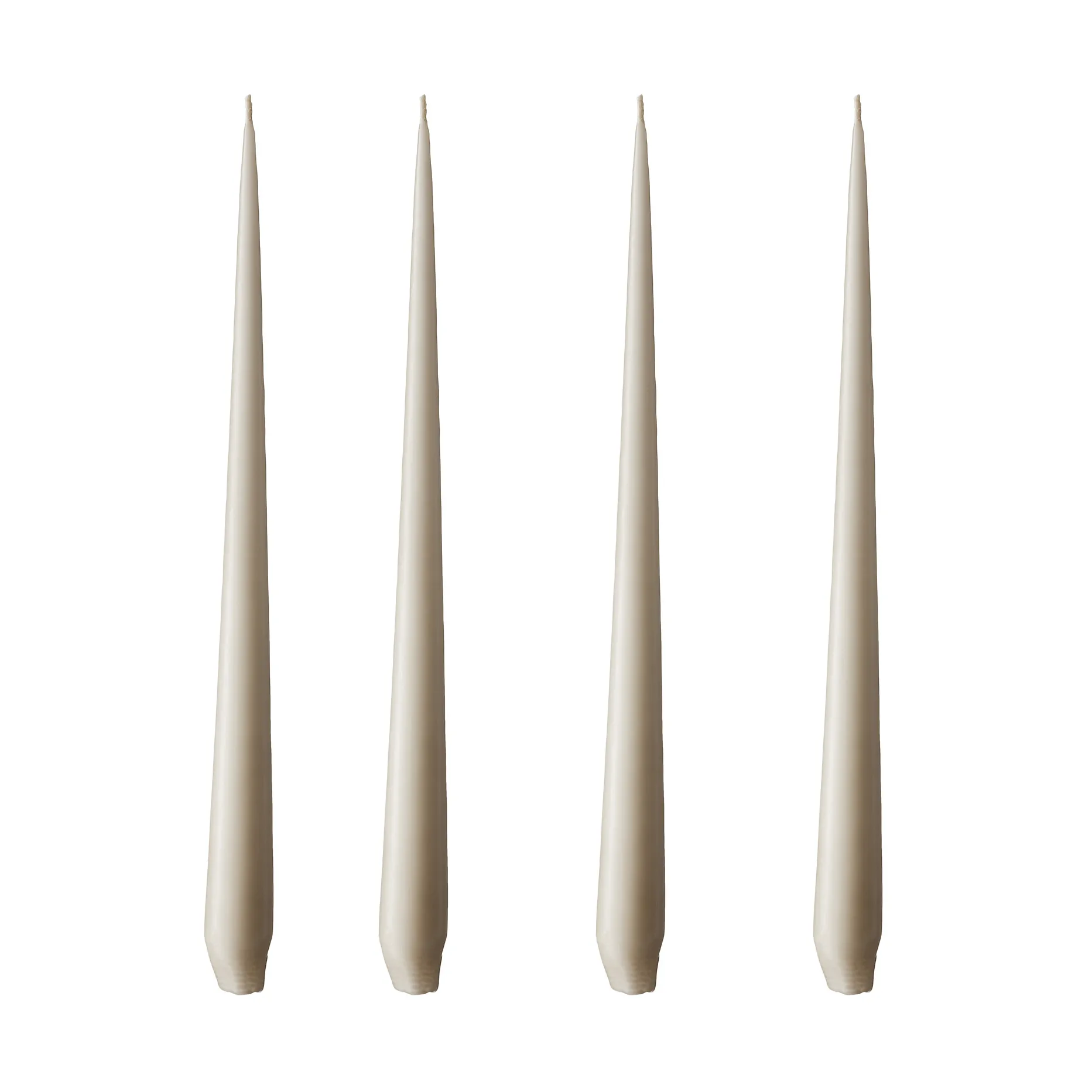 ester & erik świeca 4-pack matowy, linen grey, 32 cm ester & erik