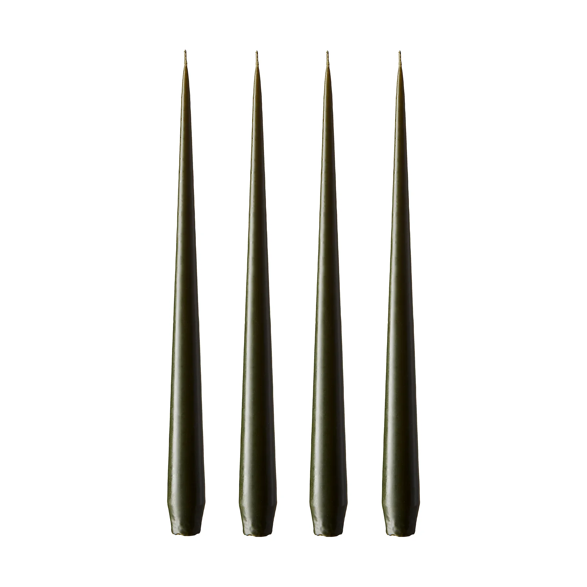 ester & erik świeca 4-pack matowy, mörk deep forest, 42 cm ester & erik
