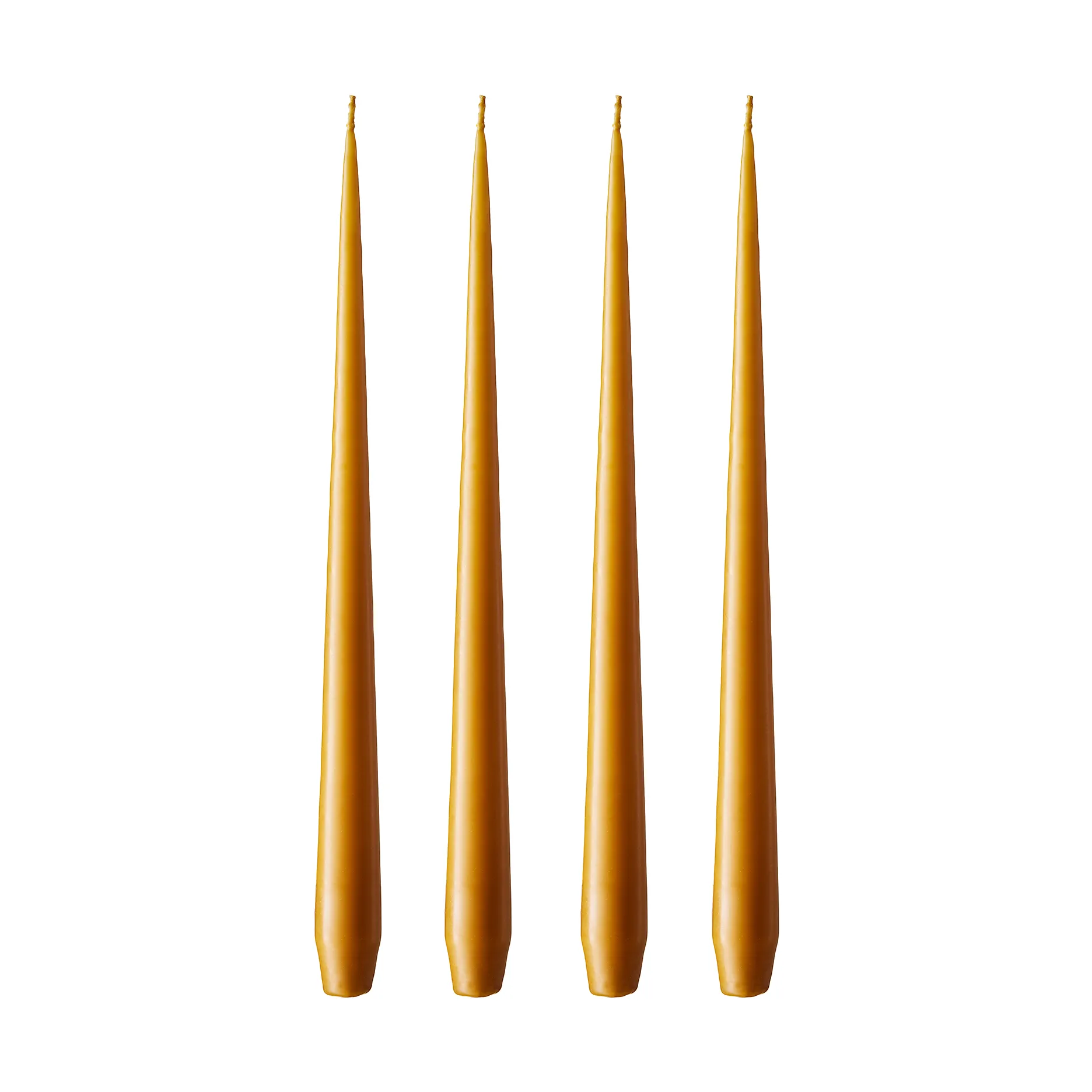 ester & erik świeca 4-pack matowy, mörk saffran, 42 cm ester & erik