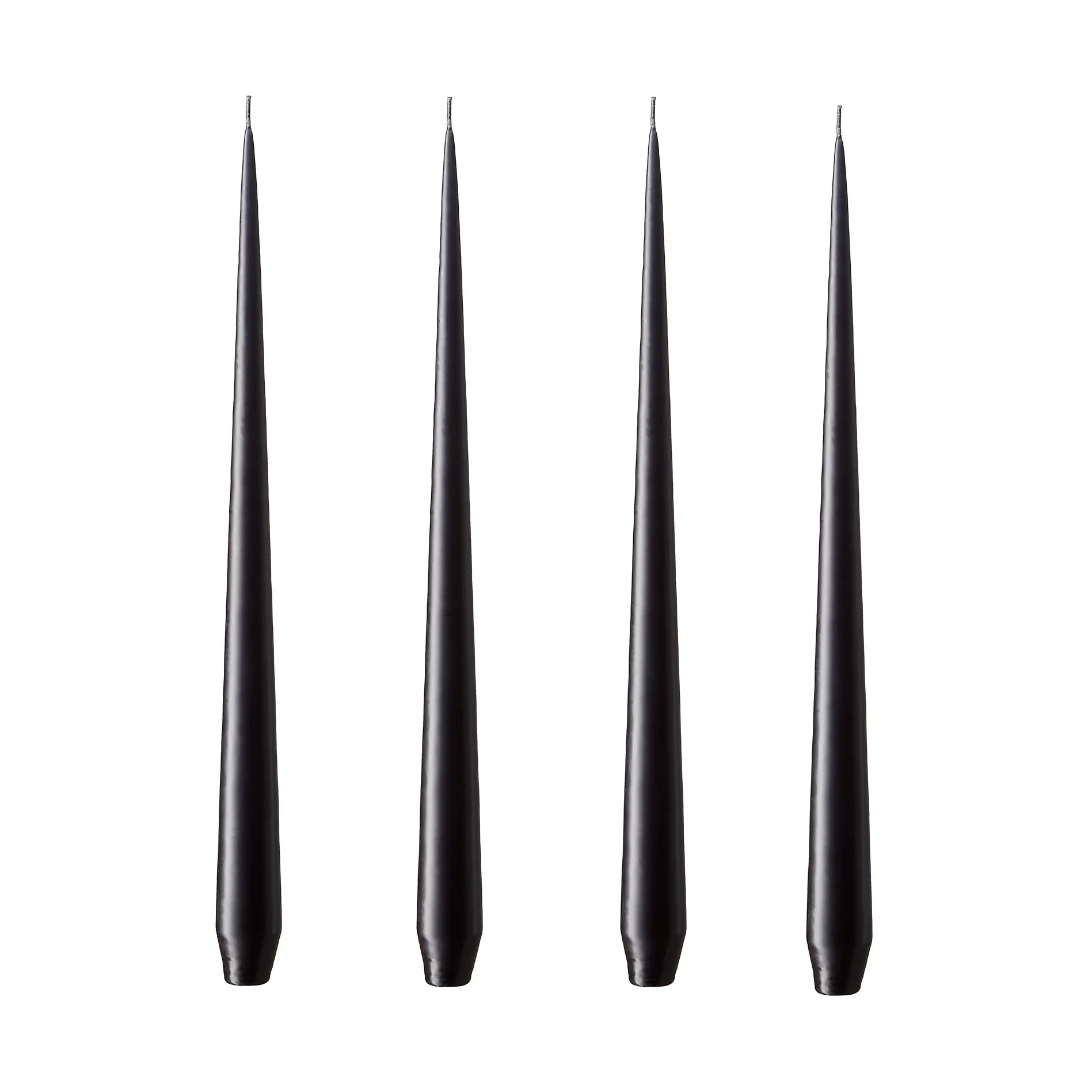 ester & erik świeca 4-pack matowy, raw black, 32 cm ester & erik