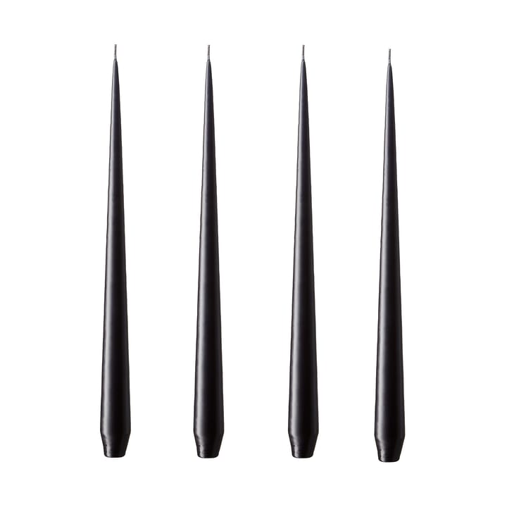 ester & erik świeca 4-pack matowy - raw black, 32 cm - Ester & erik