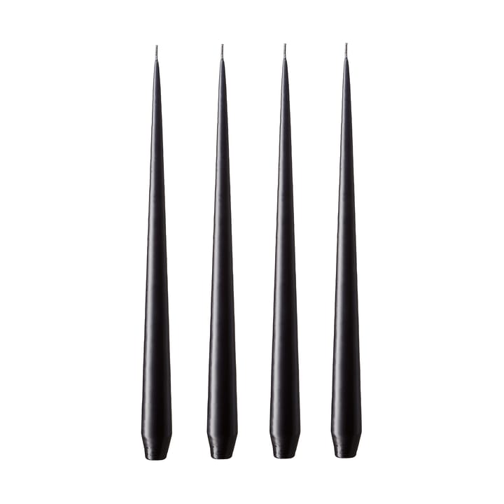 ester & erik świeca 4-pack matowy - raw black, 42 cm - Ester & erik
