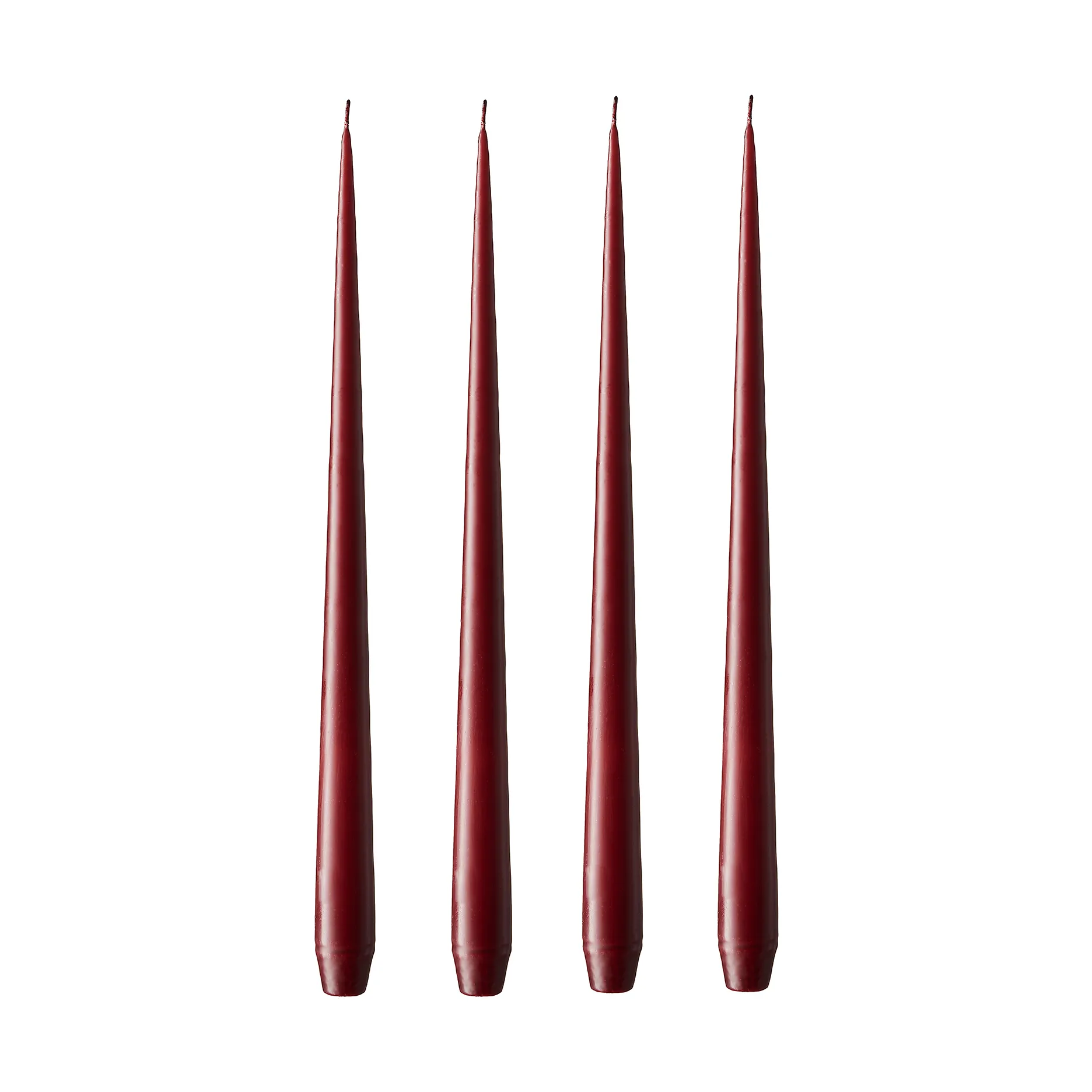 ester & erik świeca 4-pack matowy, vinröd, 42 cm ester & erik