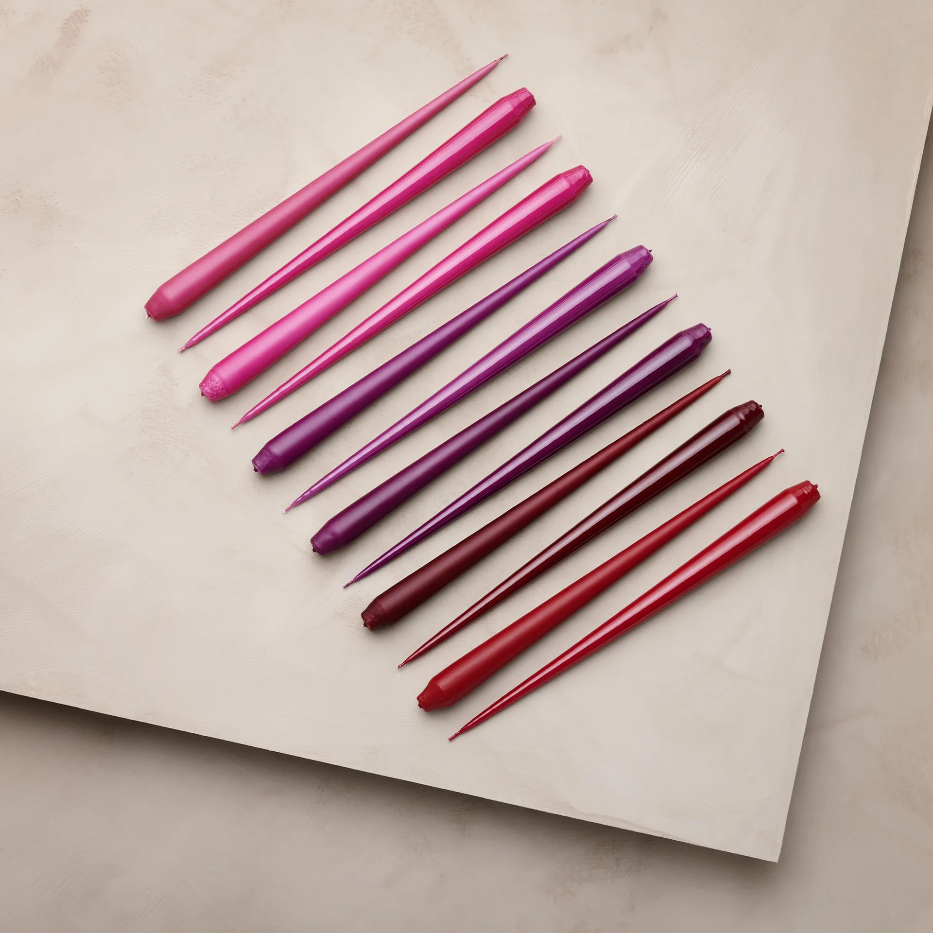 ester & erik świeca 4-pack matowy, Wine, 32 cm ester & erik