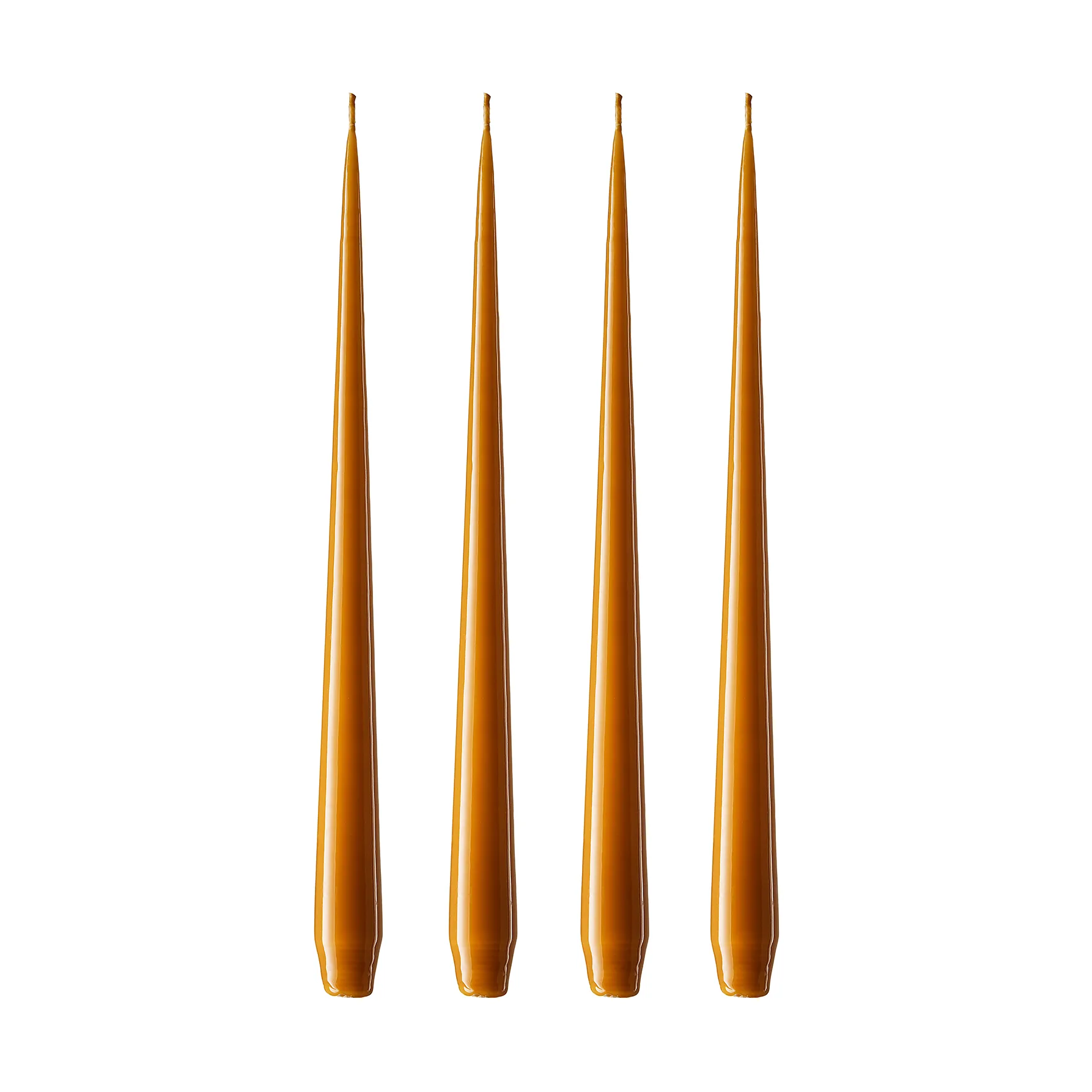 ester & erik świeca 4-pak lakierowany, mörk saffran, 32 cm ester & erik