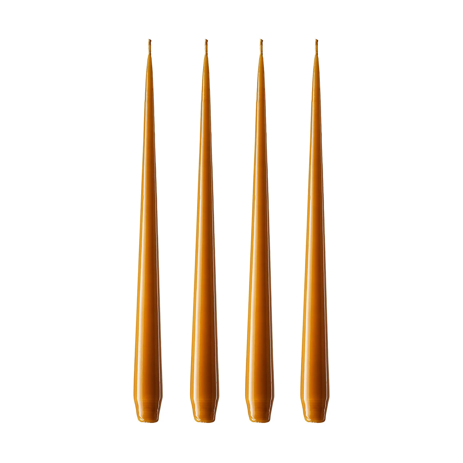 ester & erik świeca 4-pak lakierowany, mörk saffran, 42 cm ester & erik
