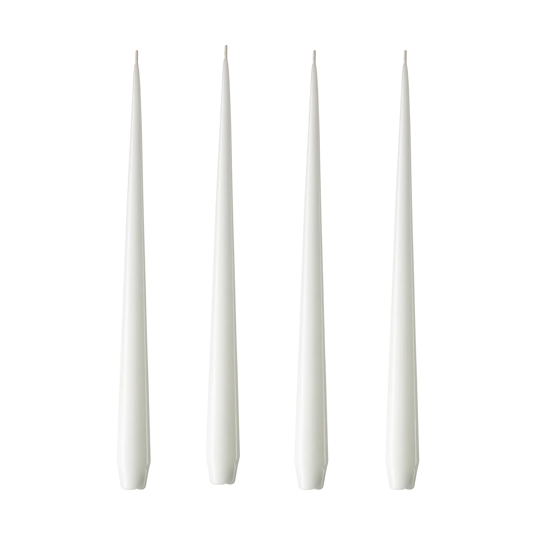 ester & erik świeca 4-pak lakierowany, pure white, 32 cm ester & erik