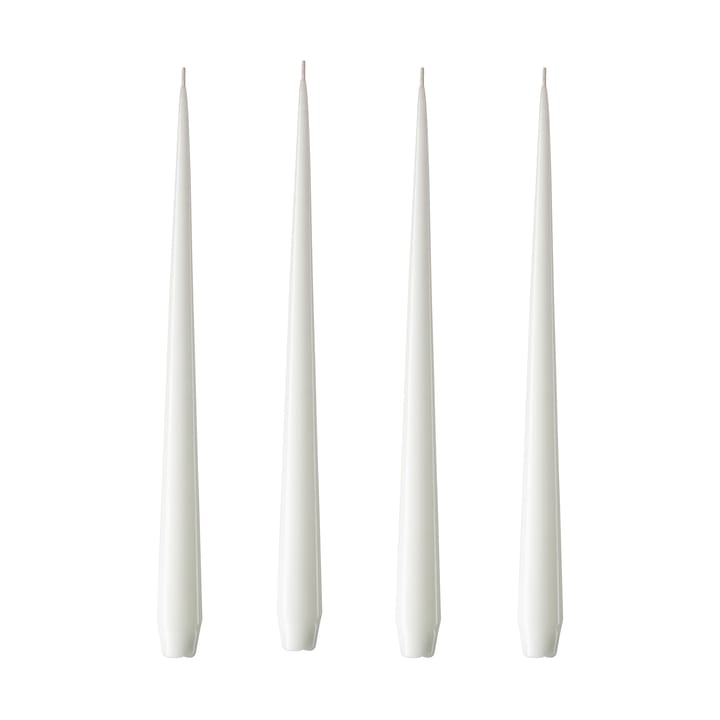 ester & erik świeca 4-pak lakierowany - pure white, 32 cm - Ester & erik