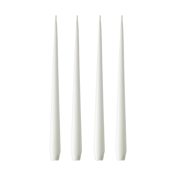 ester & erik świeca 4-pak lakierowany - pure white, 42 cm - Ester & erik
