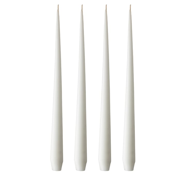 ester & erik świeca 42 cm 4-pack pure white - Matowy - ester & erik