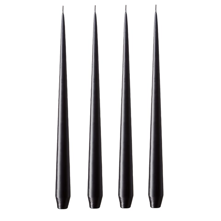 ester & erik świeca 42 cm 4-pack raw black - Matowy - Ester & erik
