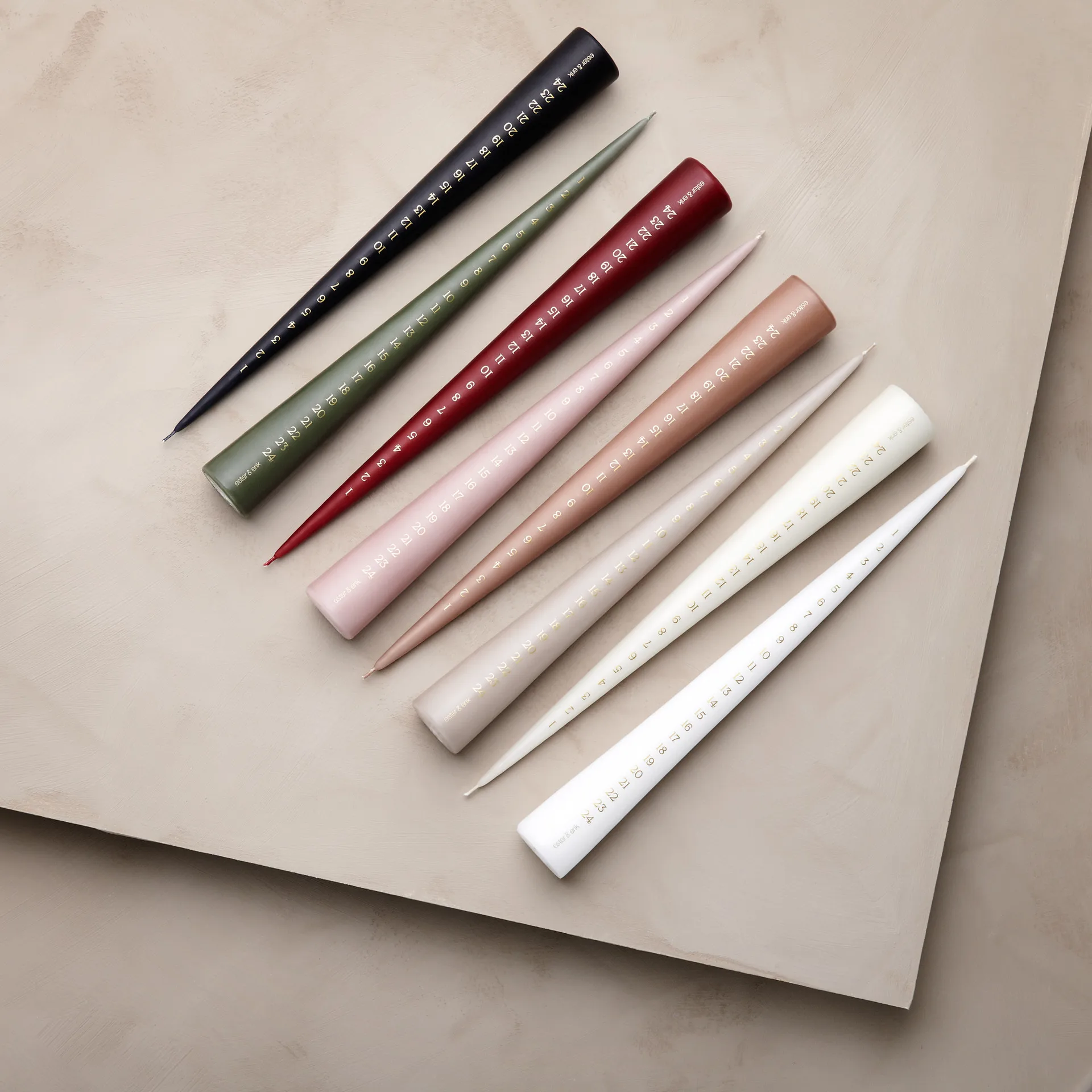 ester & erik świeca kalendarzowa cm, 31 pure white ester & erik