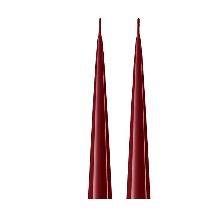 ester & erik świeca stożkowa 37 cm 2-pak lakierowany - Deep wine 44/2 - Ester & erik
