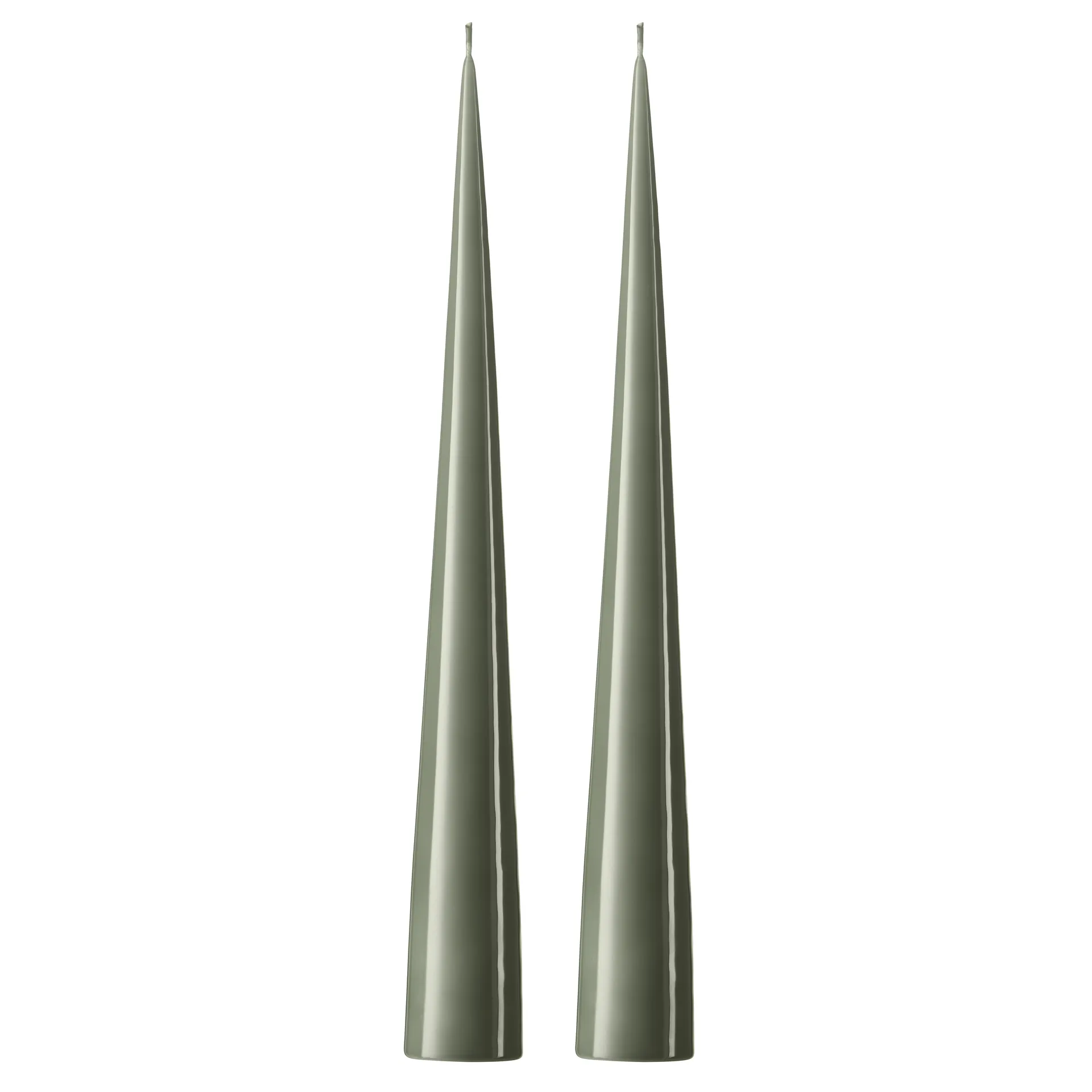 ester & erik świeca stożkowa 37 cm 2-pak lakierowany, Green soil 70-0 ester & erik