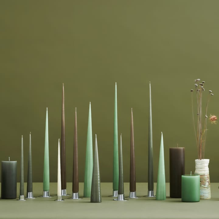ester & erik świeca stożkowa 37 cm 2-pak lakierowany, Green soil 70-0 ester & erik