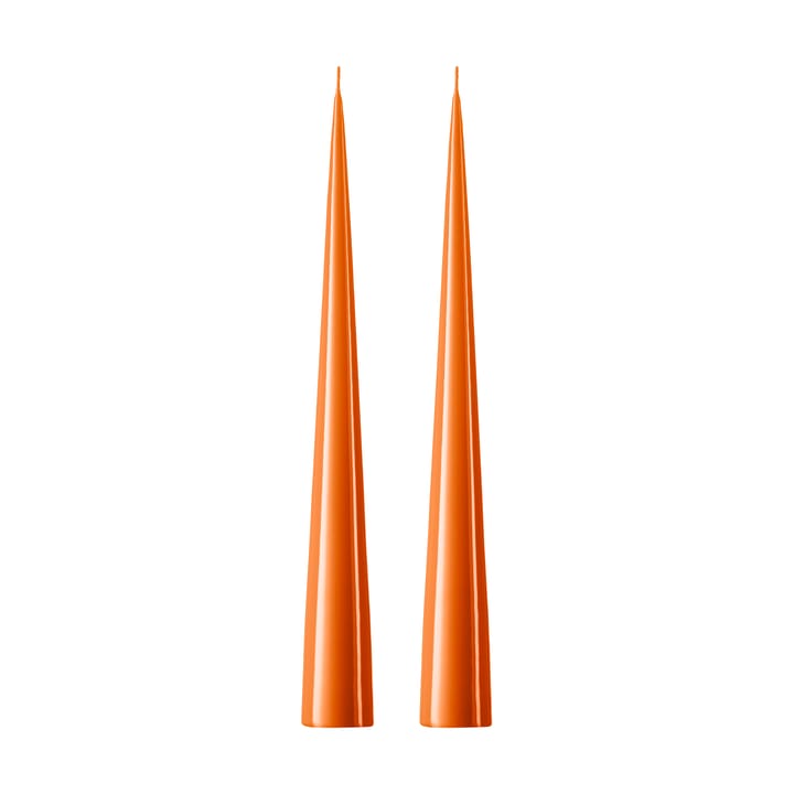 ester & erik świeca stożkowa 37 cm 2-pak lakierowany - Mild orange 16 - ester & erik