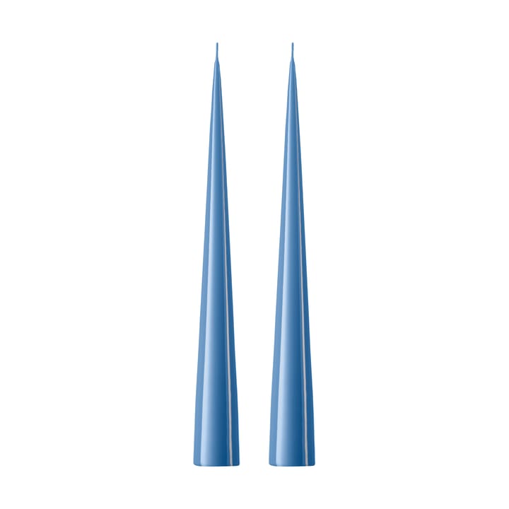 ester & erik świeca stożkowa 37 cm 2-pak lakierowany - Moon blue 37 - Ester & erik