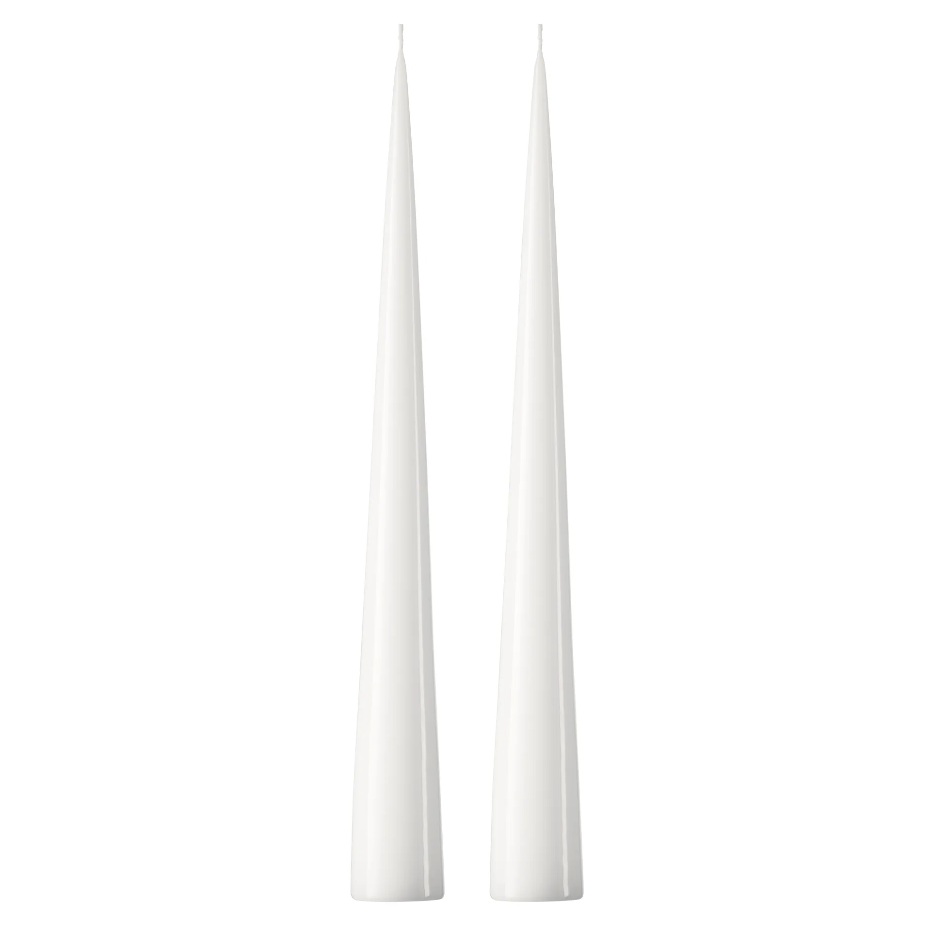 ester & erik świeca stożkowa 37 cm 2-pak lakierowany, Pure white 31-0 ester & erik