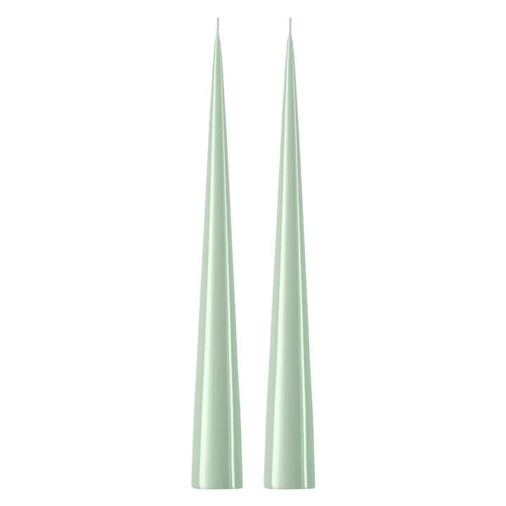 ester & erik świeca stożkowa 37 cm 2-pak lakierowany - Water mint 03-0 - Ester & erik