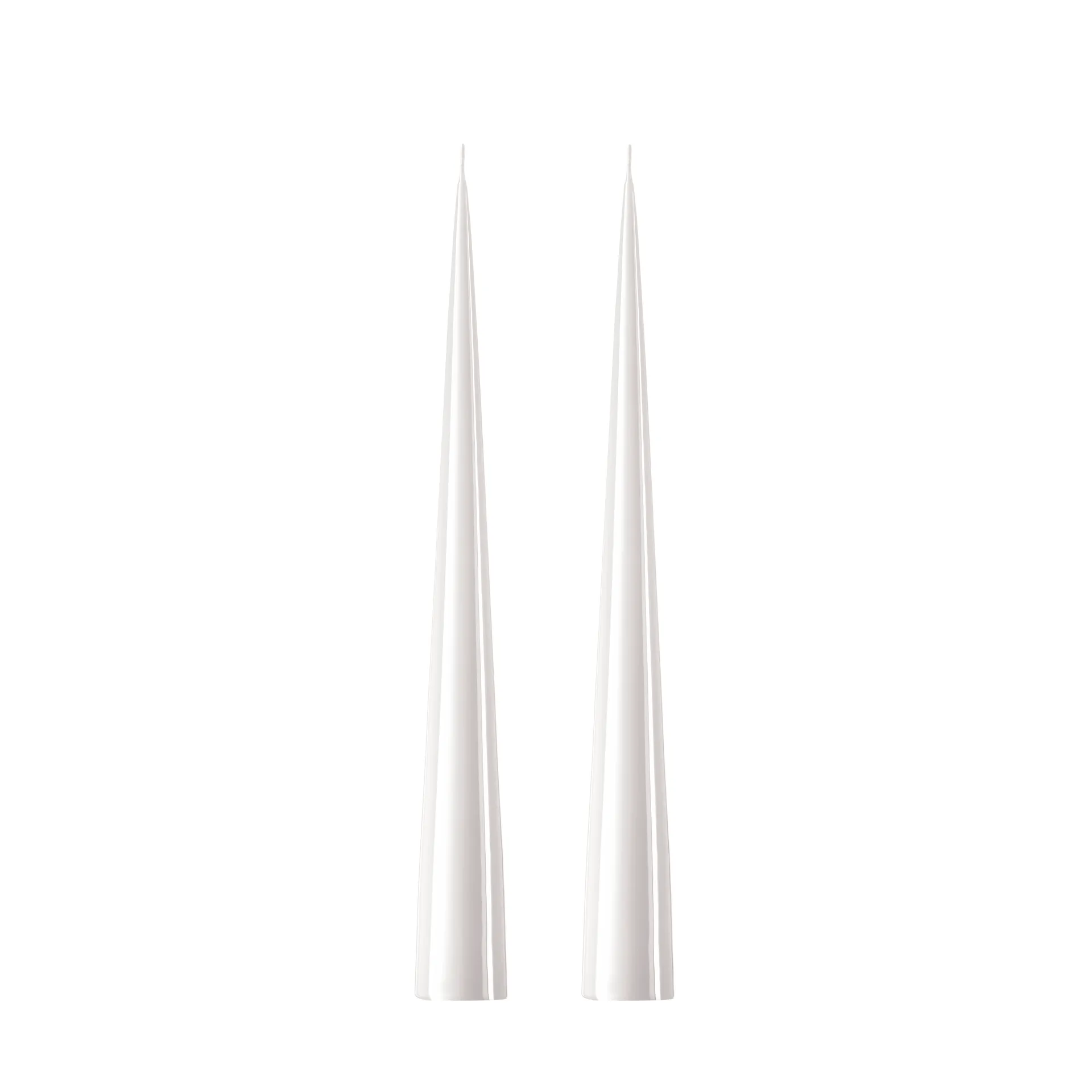 ester & erik świeca stożkowa 37 cm 2-pak lakierowany, White ash 21 ester & erik