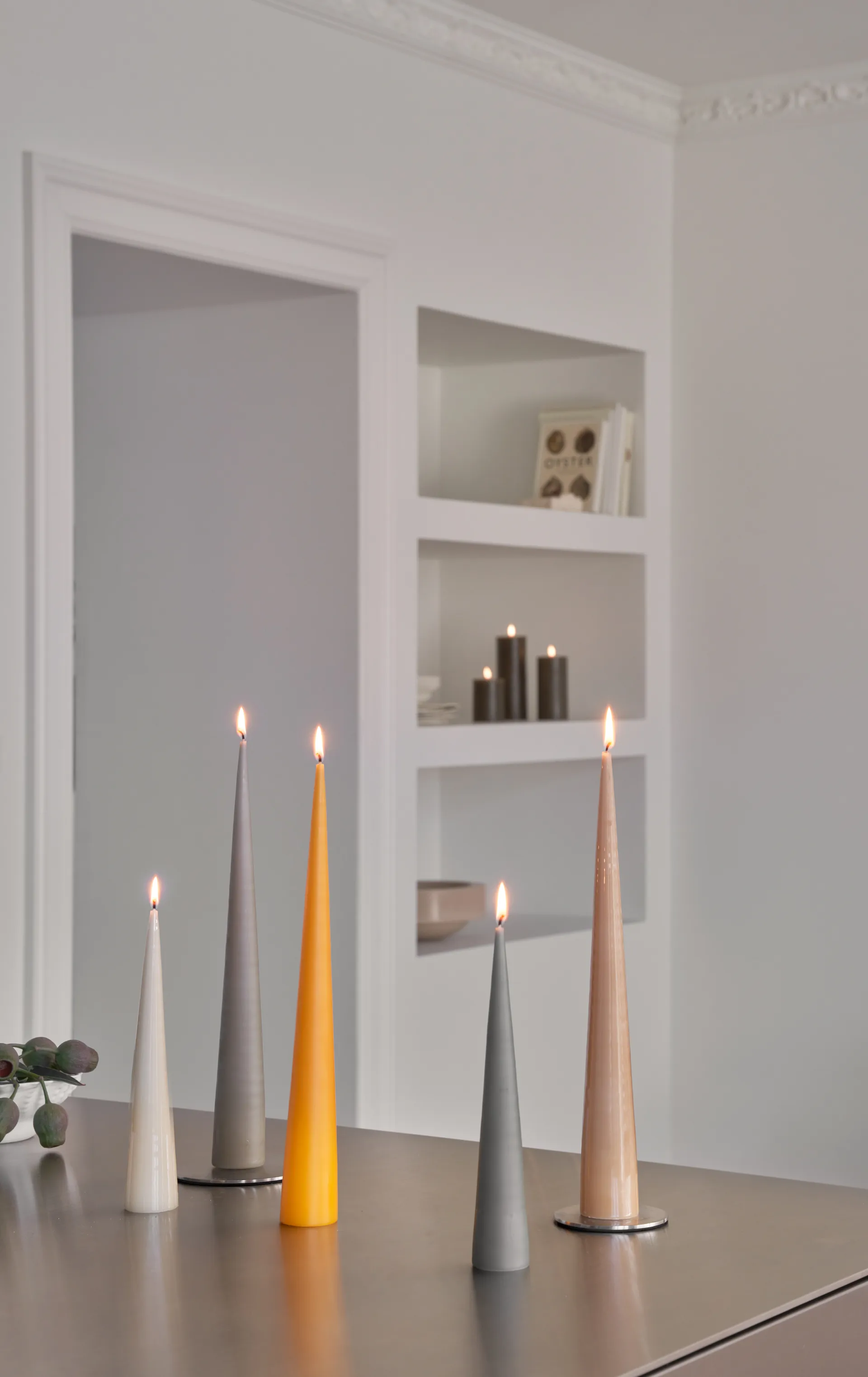 ester & erik świeca stożkowa 37 cm 2-pak matowa, 85 Mango ester & erik