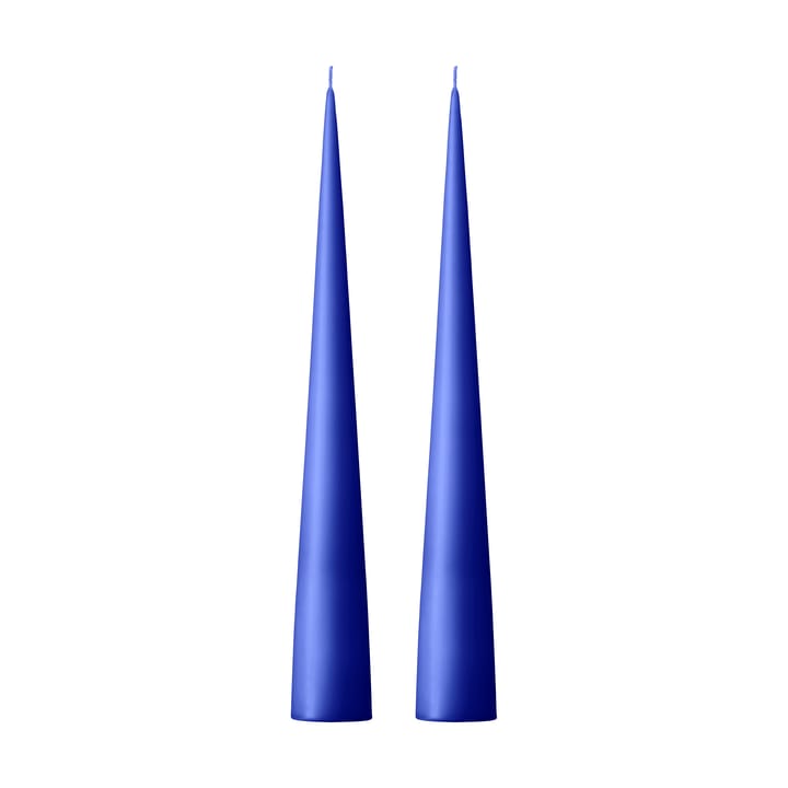 ester & erik świeca stożkowa 37 cm 2-pak matowa - Cornflower 48 - Ester & erik