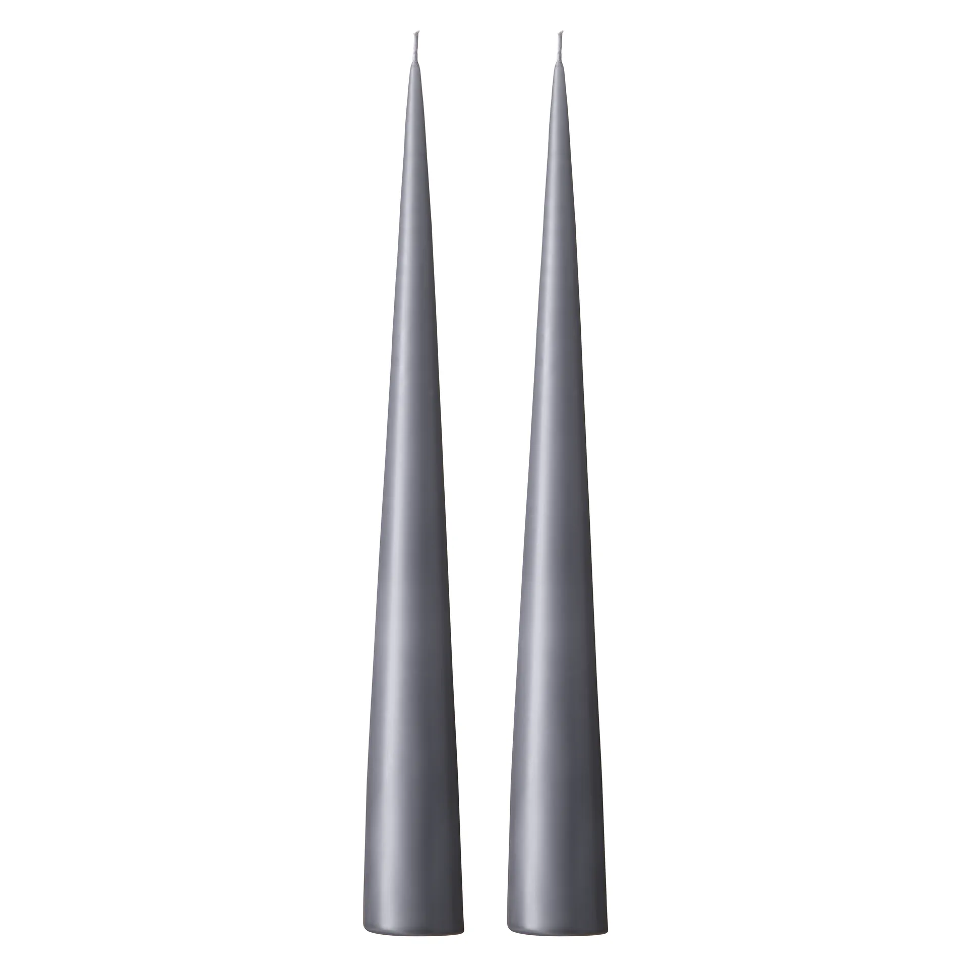 ester & erik świeca stożkowa 37 cm 2-pak matowa, Dark slate 74 ester & erik