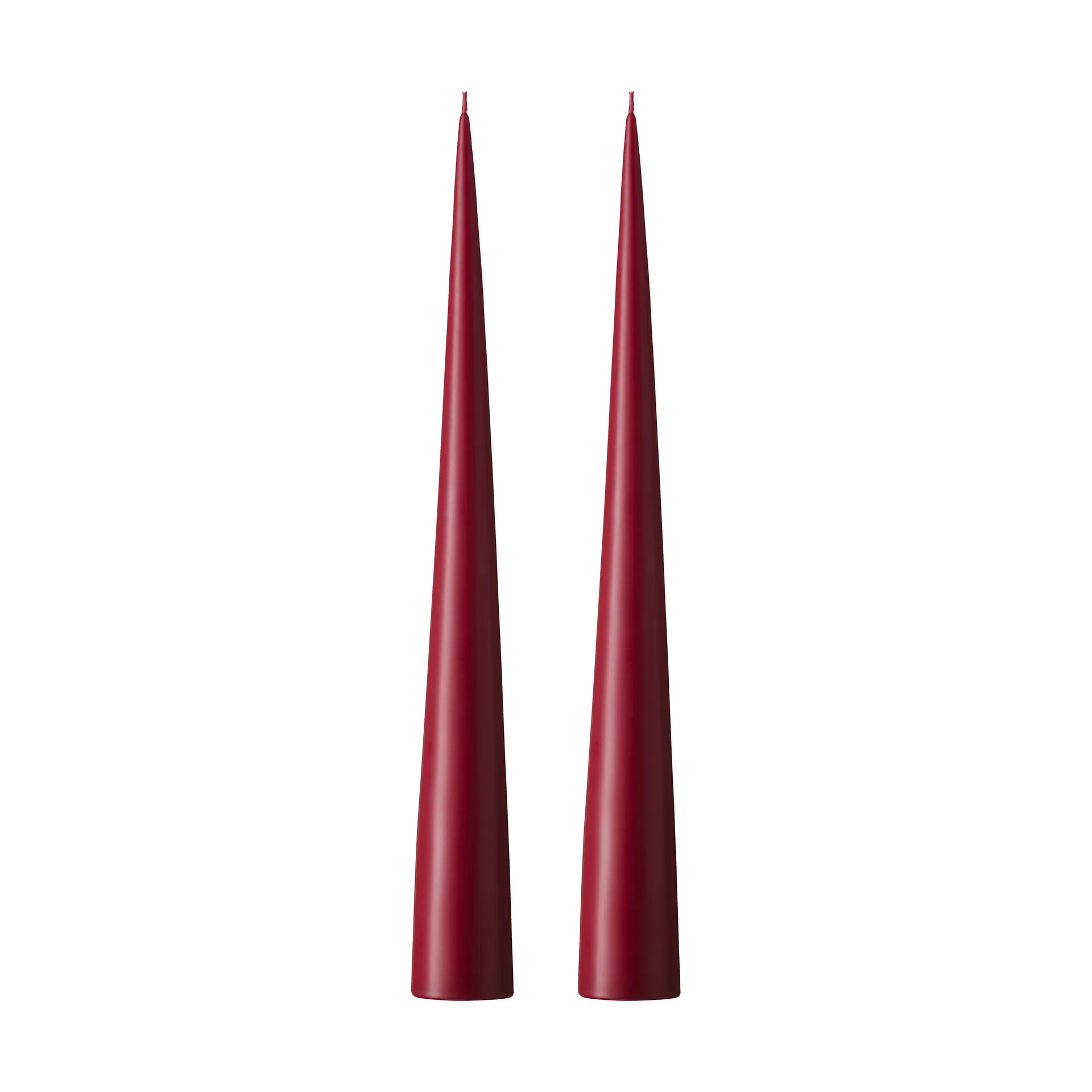 ester & erik świeca stożkowa 37 cm 2-pak matowa, Deep wine 44/2 ester & erik