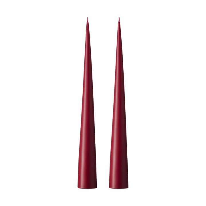 ester & erik świeca stożkowa 37 cm 2-pak matowa - Deep wine 44/2 - Ester & erik