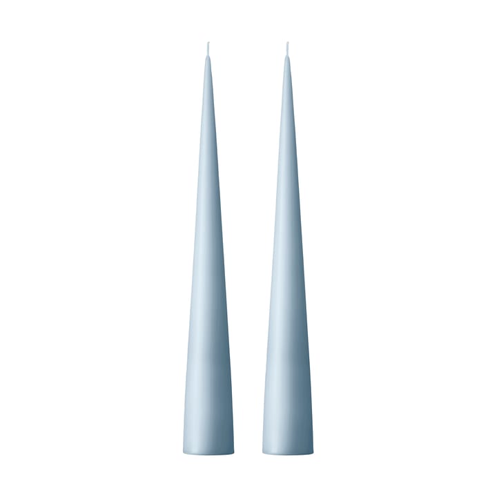 ester & erik świeca stożkowa 37 cm 2-pak matowa - Dusty blue 83 - Ester & erik