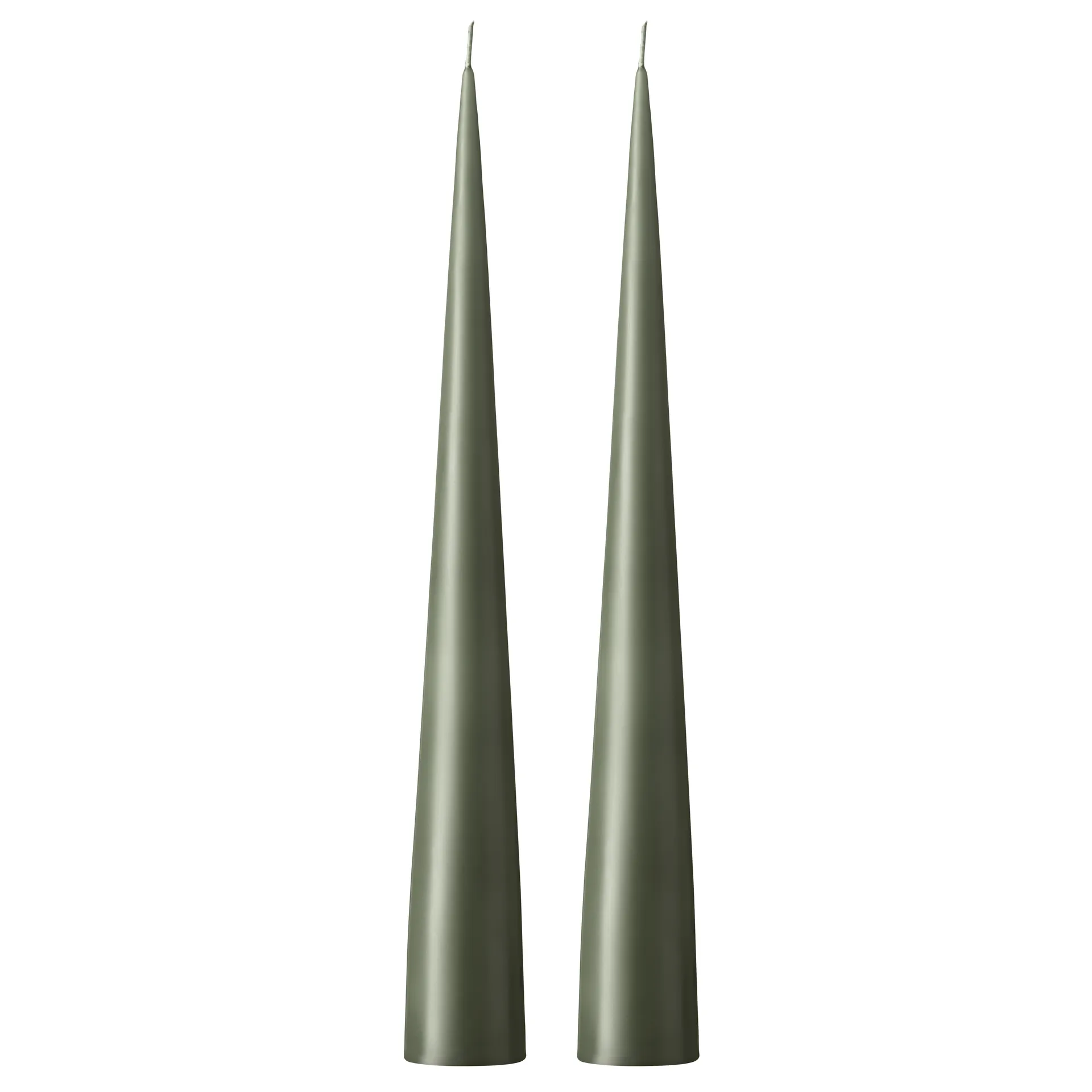 ester & erik świeca stożkowa 37 cm 2-pak matowa, Green soil 70 ester & erik