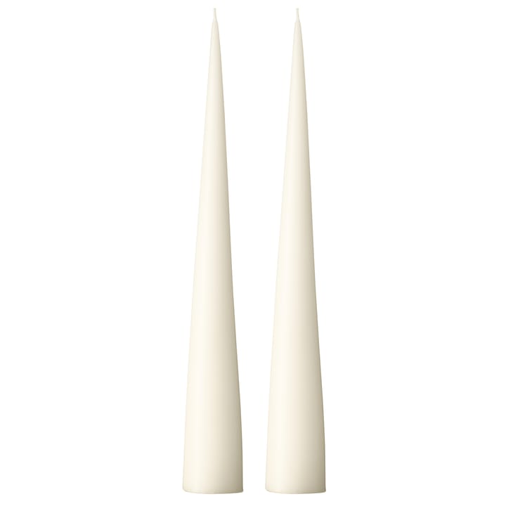 ester & erik świeca stożkowa 37 cm 2-pak matowa - Ivory 06 - Ester & erik