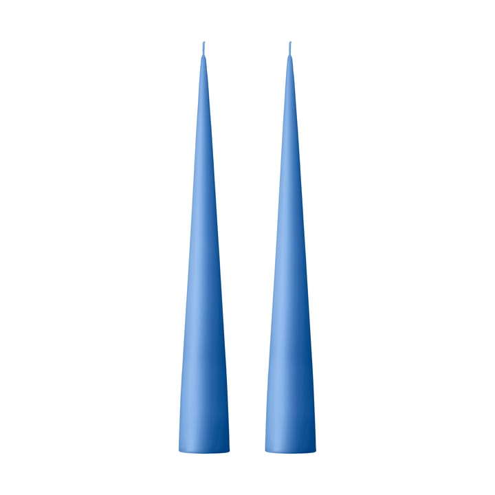 ester & erik świeca stożkowa 37 cm 2-pak matowa - Moon blue 37 - Ester & erik