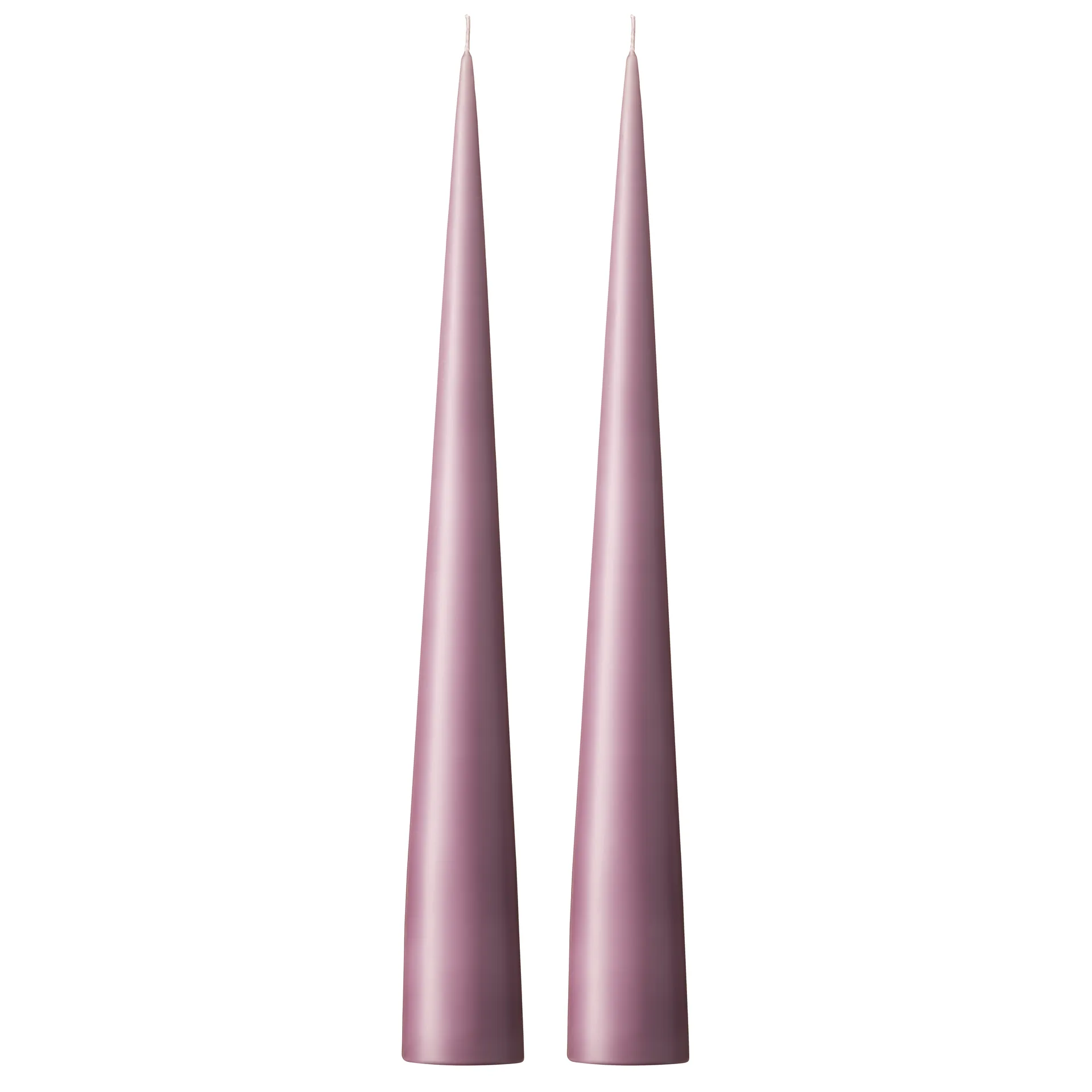 ester & erik świeca stożkowa 37 cm 2-pak matowa, Muted mauve 42 ester & erik