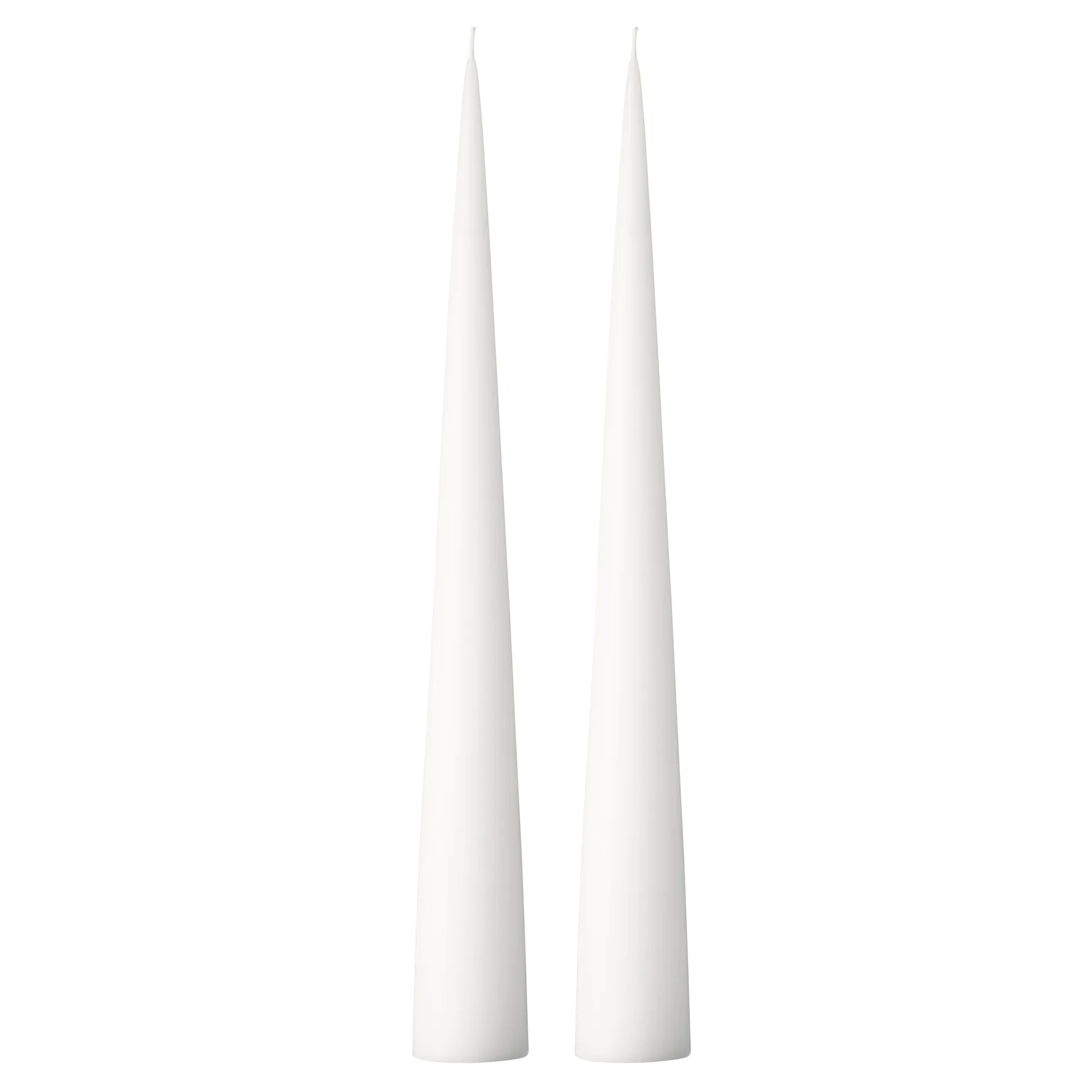ester & erik świeca stożkowa 37 cm 2-pak matowa, Pure white 31 ester & erik