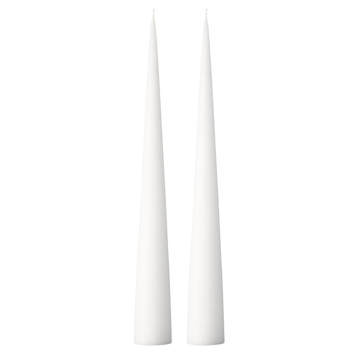 ester & erik świeca stożkowa 37 cm 2-pak matowa - Pure white 31 - ester & erik