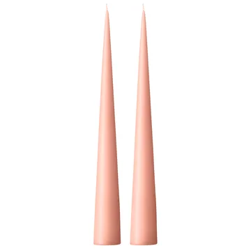 ester & erik świeca stożkowa 37 cm 2-pak matowa - Rosy caramel 20 - ester & erik