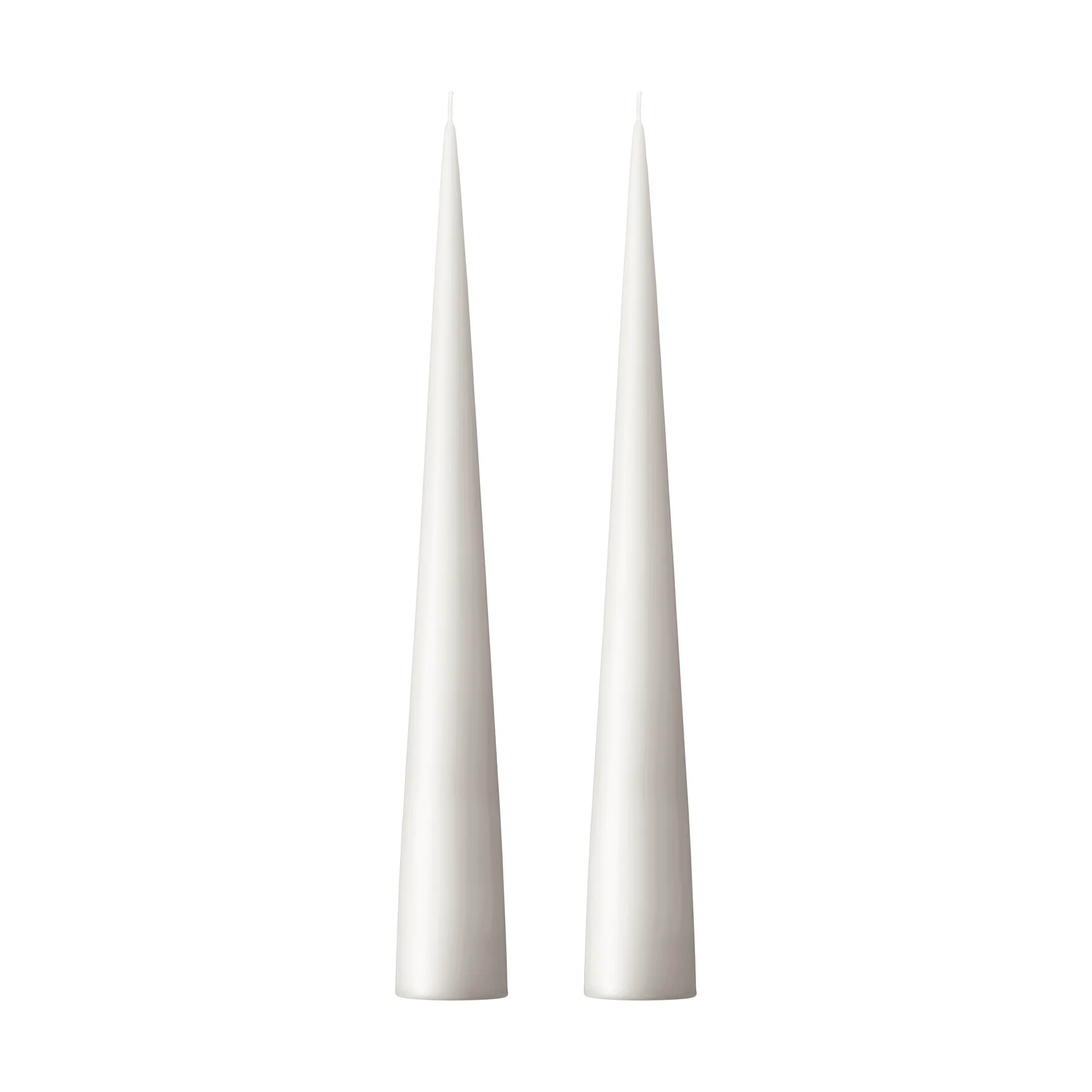 ester & erik świeca stożkowa 37 cm 2-pak matowa, White ash 21 ester & erik