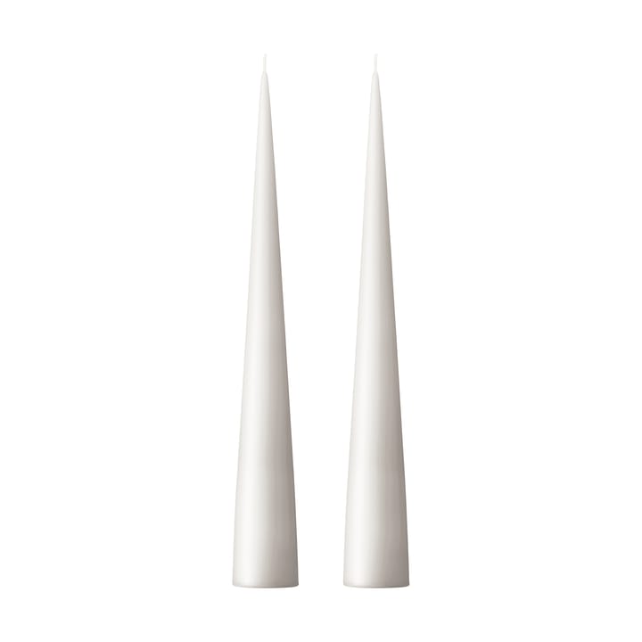 ester & erik świeca stożkowa 37 cm 2-pak matowa - White ash 21 - Ester & erik