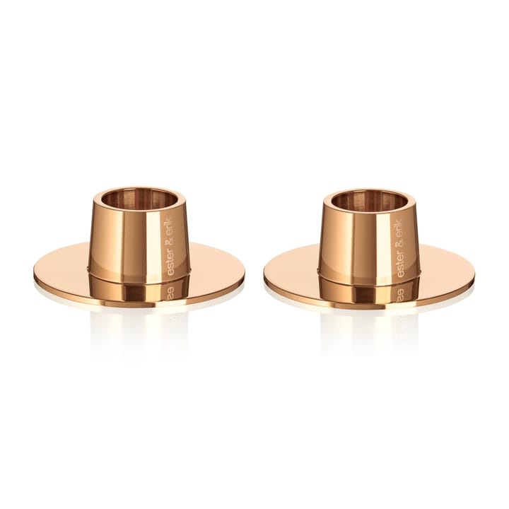 ester & erik świecznik blank 2-pack - Rosé złoty - Ester & erik
