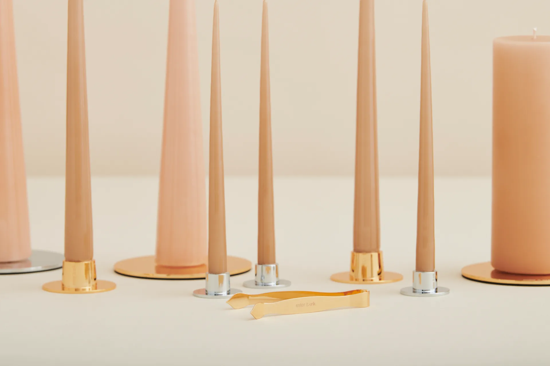 ester & erik świecznik blank 2-pack, Złoto ester & erik