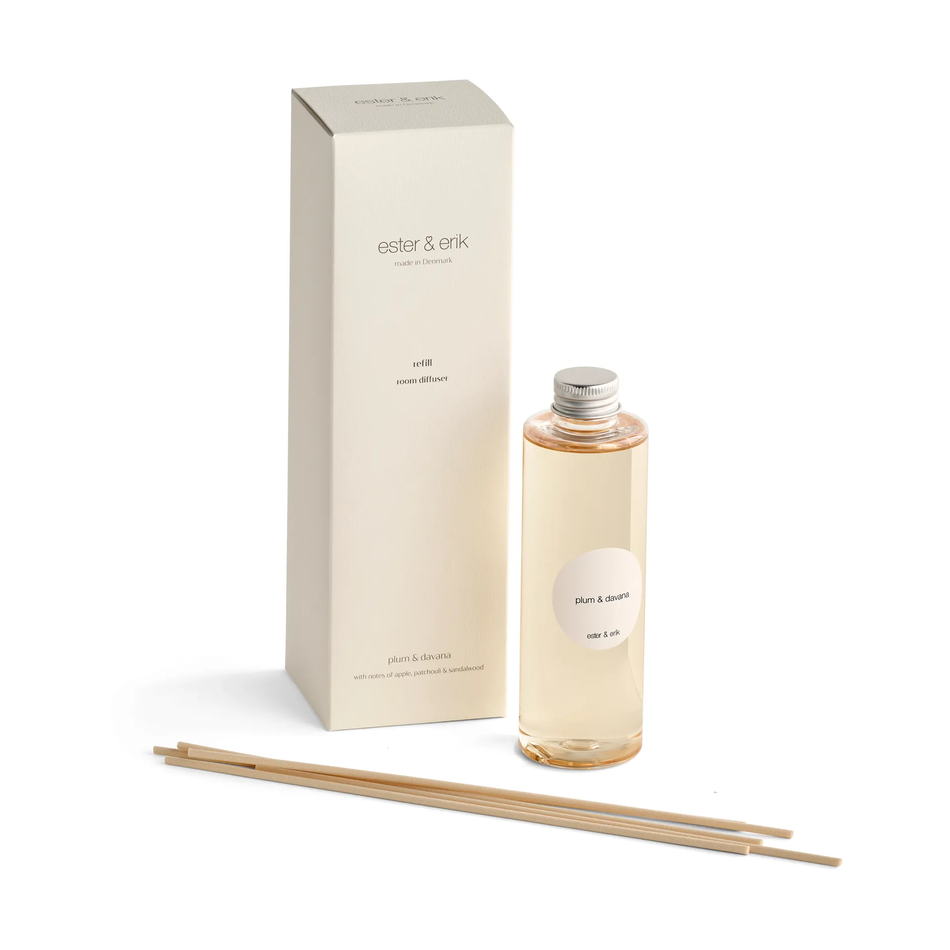 Napełnienie ester & erik patyczki zapachowe, Plum & davana ester & erik