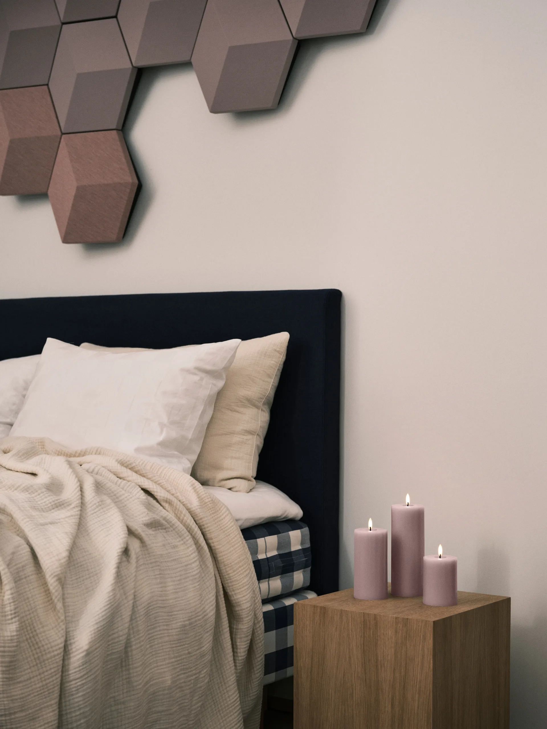 Świeczka LED ester & erik, 52 Soft Rose, 15cm ester & erik