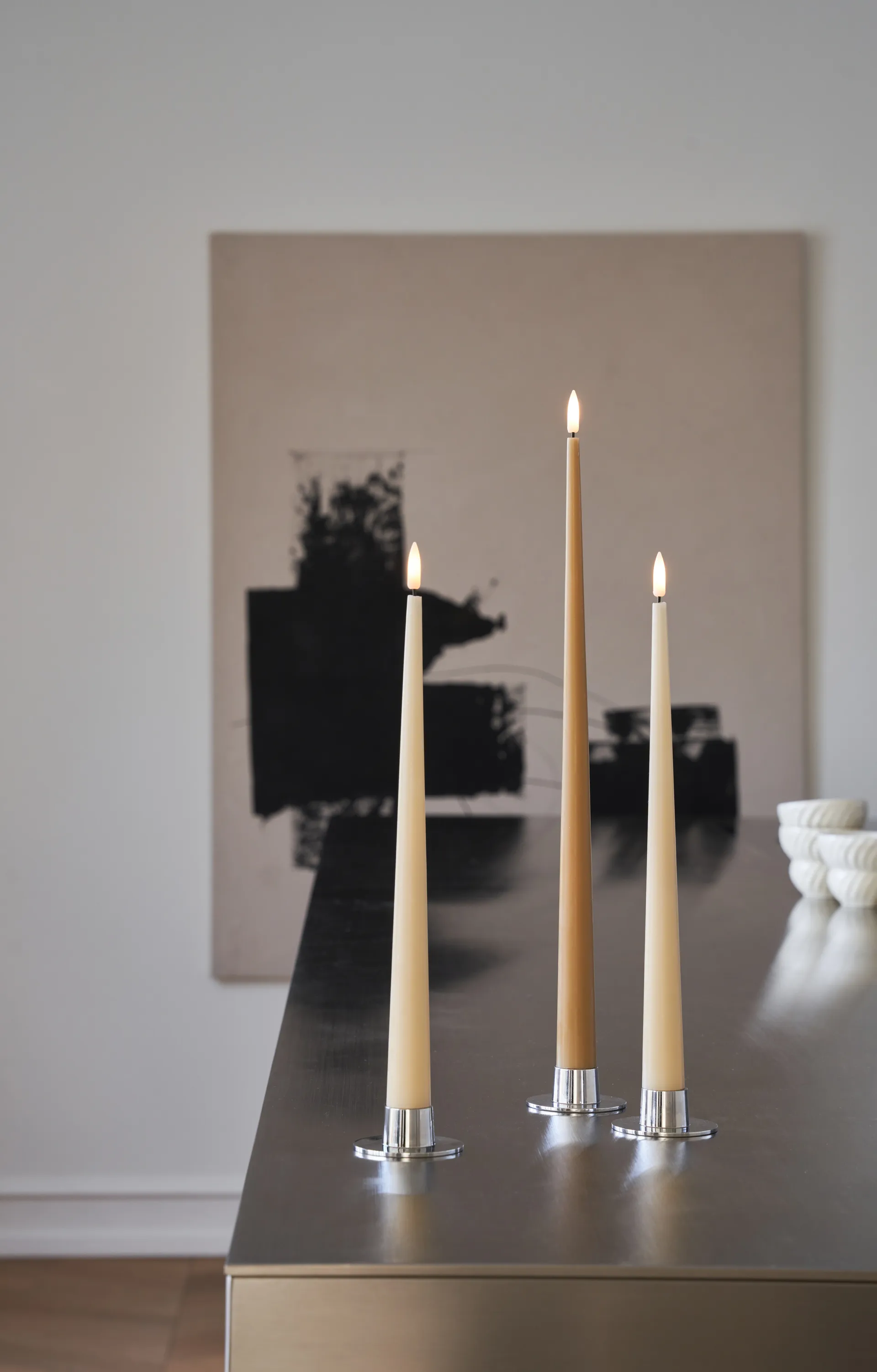 Świeczki LED ester & erik, 2 szt., 14 Pale ginger , 30 cm ester & erik